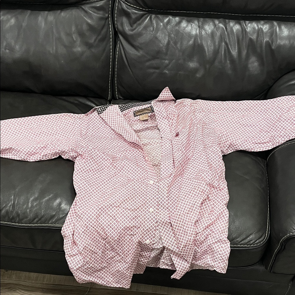 Ariat Red and Black Patterned Shirt